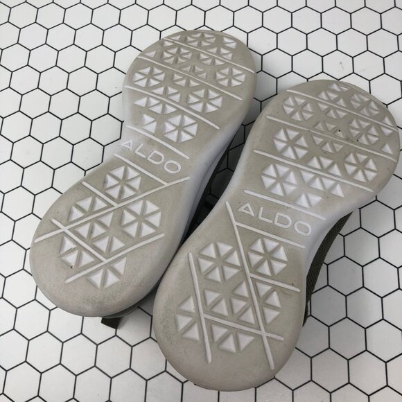 Aldo Army Green Lace Up Sneakers 5 - Picture 5 of 5